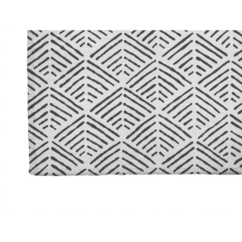 Tapis de bureau Tribal Dreamer, L 6 pi x L 4 pi, Ivoire, gris anthracite