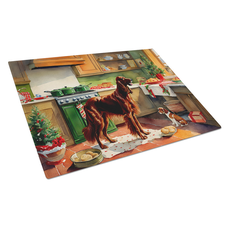Planche à découper en verre Irish Setter