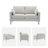 Lagoa 59.8" W Boucle Square Arm Loveseat-1553399631