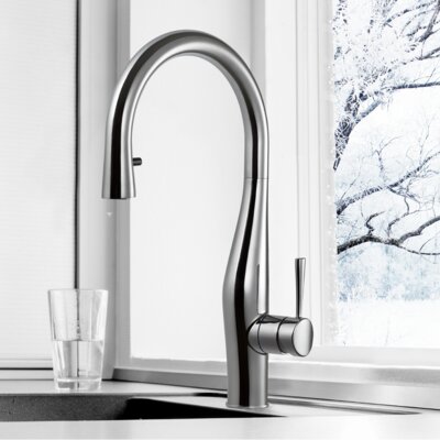 Vision Hidden Pull-down Single Handle Kitchen Faucet -  Houzer, VISPD-869-BN