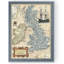 «British Isles Map» par Paul Cezanne - reproduction d'art encadrée-1296080175-1296080162