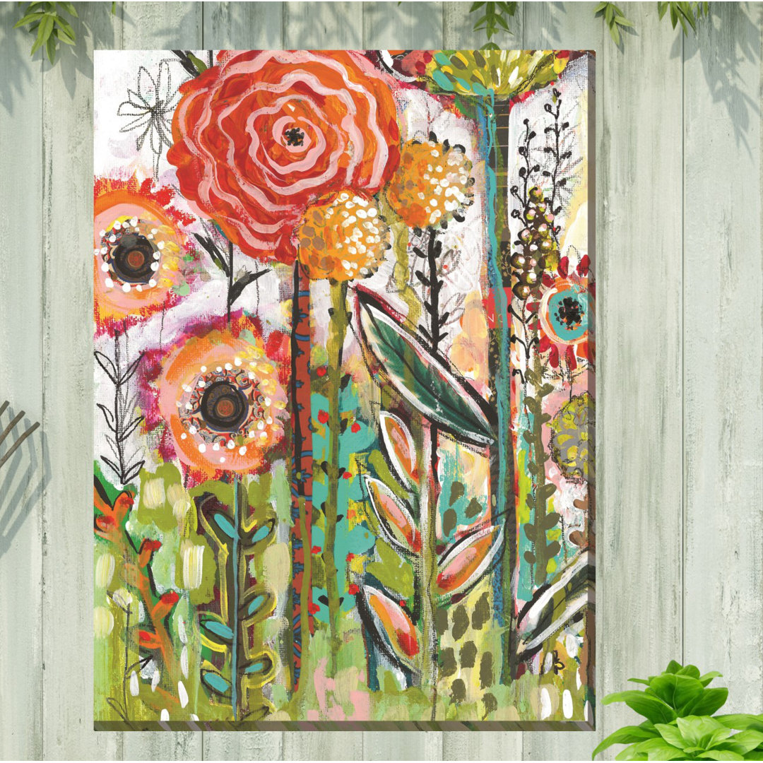 Manhattan All-Weather Canvas Plants & Flowers Wall Decor Bungalow Rose