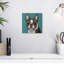 Crowle Sasha Boston Terrier sur sarcelle-109395269