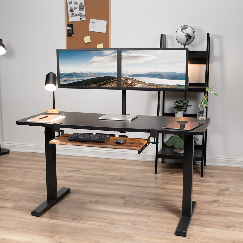 Plateau à clavier à pince VIVO (série KB05), Brun rétro
