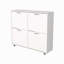 Armoire de rangement à chaussures inclinable avec plusieurs compartiments et design moderne
