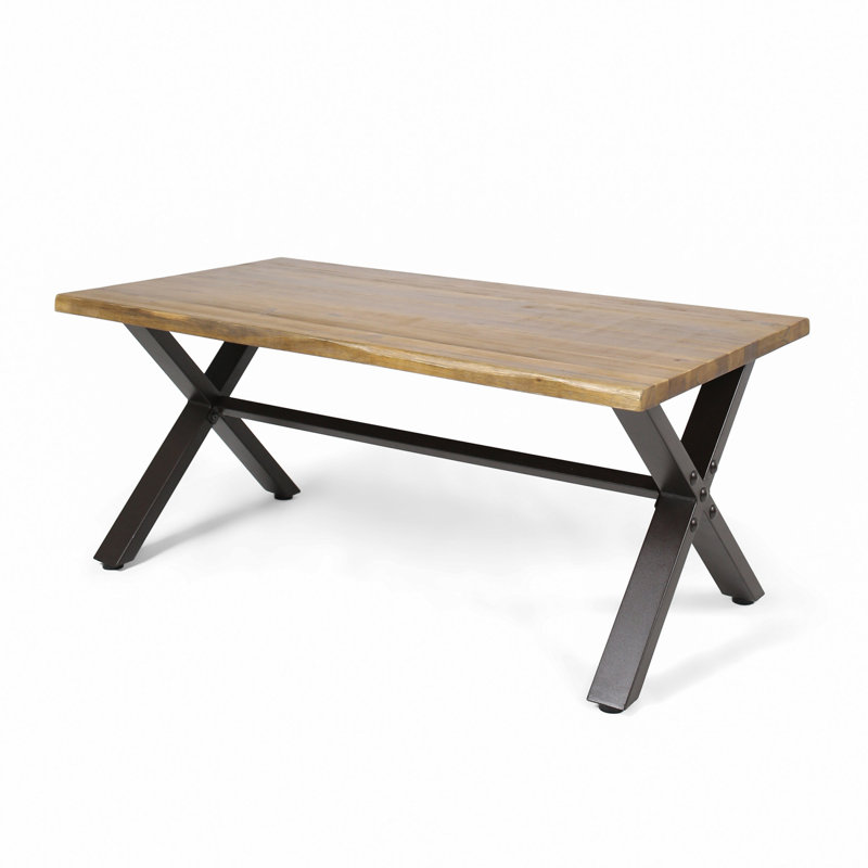 Jerrina Solid Wood Top End Table