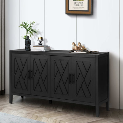 Buffet à tablette réglable pour console de salle à manger