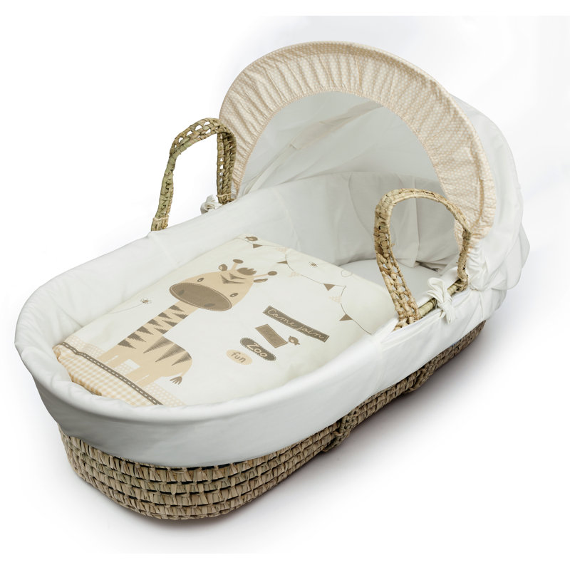 Moses Basket with Bedding with Mattress