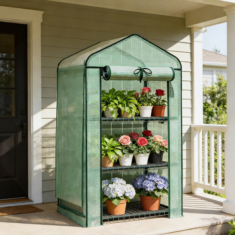 Small Greenhouse, Convenient Mini Greenhouse, Green