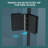 34"W X 72"H Fold Frameless Shower Door With Tempered Glass-114613269