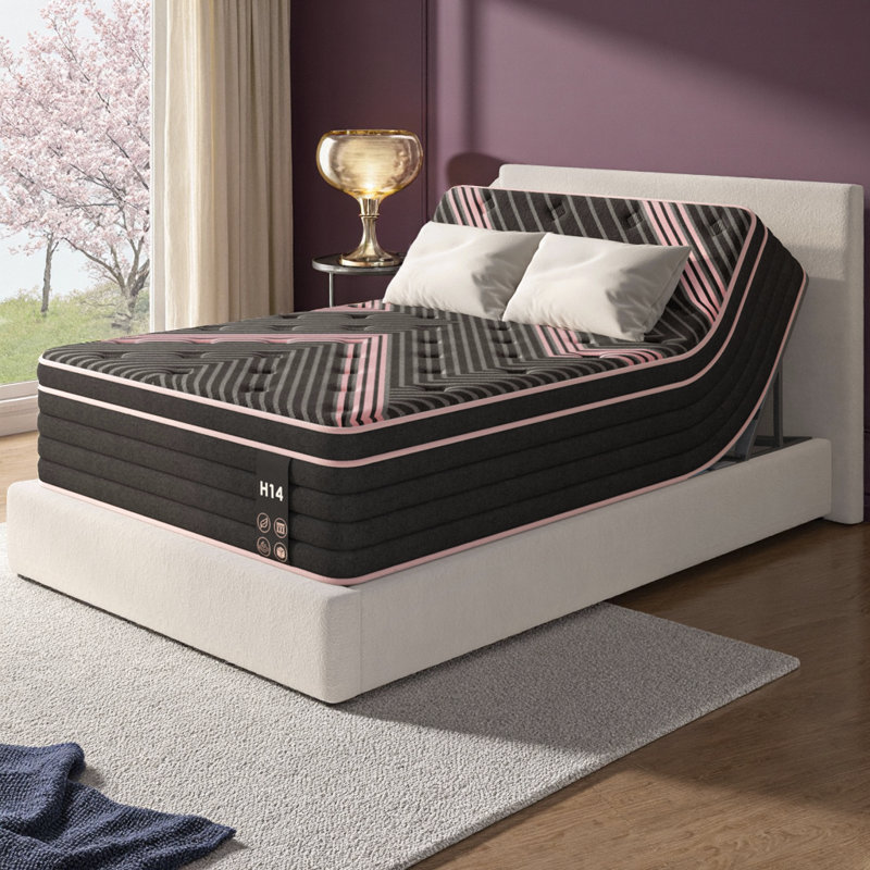 Medium Firm 10/12/14" Hybrid Mattress, Individually Pocketed Springs & Cooling Foam for Motion Isolation, Pressure Relief, CertiPUR-US Certified - Twin, Queen, King Size