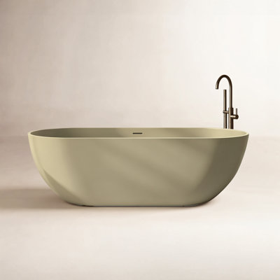 Forma 69" Solid Surface Soaking Bathtub