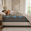 Matelas hybride gris 12 pouces pour très grand lit-1955815342