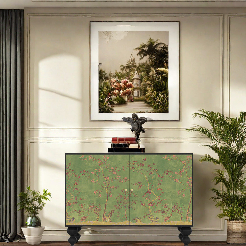 Dream Multifunction Storage Entry Solid Wood Accent