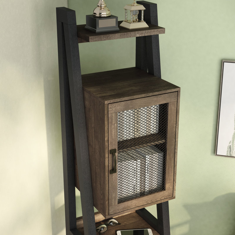 Bibliothèque Kirsty H 69,8 "avec armoire et tablettes réglables