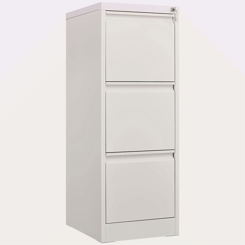 3 Drawer File Cabinet With Lock,two Drawer Filing Cabinet,vertical Metal File Cabinet For Home Office Organizer Storage Cabinet Fit Letter/a4/legal Size File