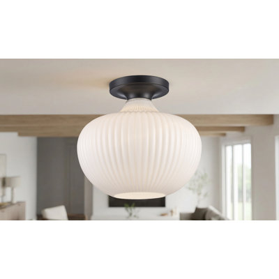 Plafonnier semi-encastré 1 lumière 12 po Collina