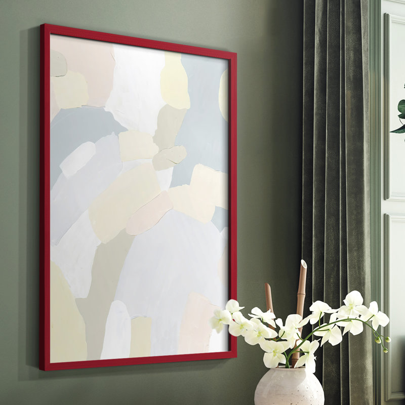 «Sweet River II», reproduction encadrée - bois massif, Rouge, H 10 po x l 8 po