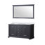 Duke l 60 po x P 22 po. Double meuble-lavabo et miroir 58 po.-66637703-90700979