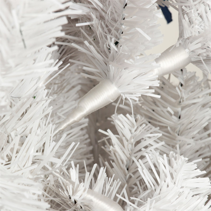 Mince arbre de Noël artificiel avec support en métal pliable