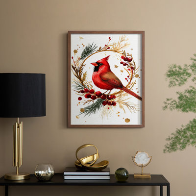 «Christmas Holiday», reproduction d'art encadrée CMXC - bois massif
