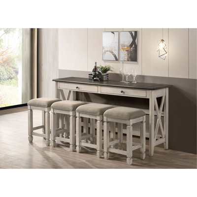 Console avec 4 tabourets