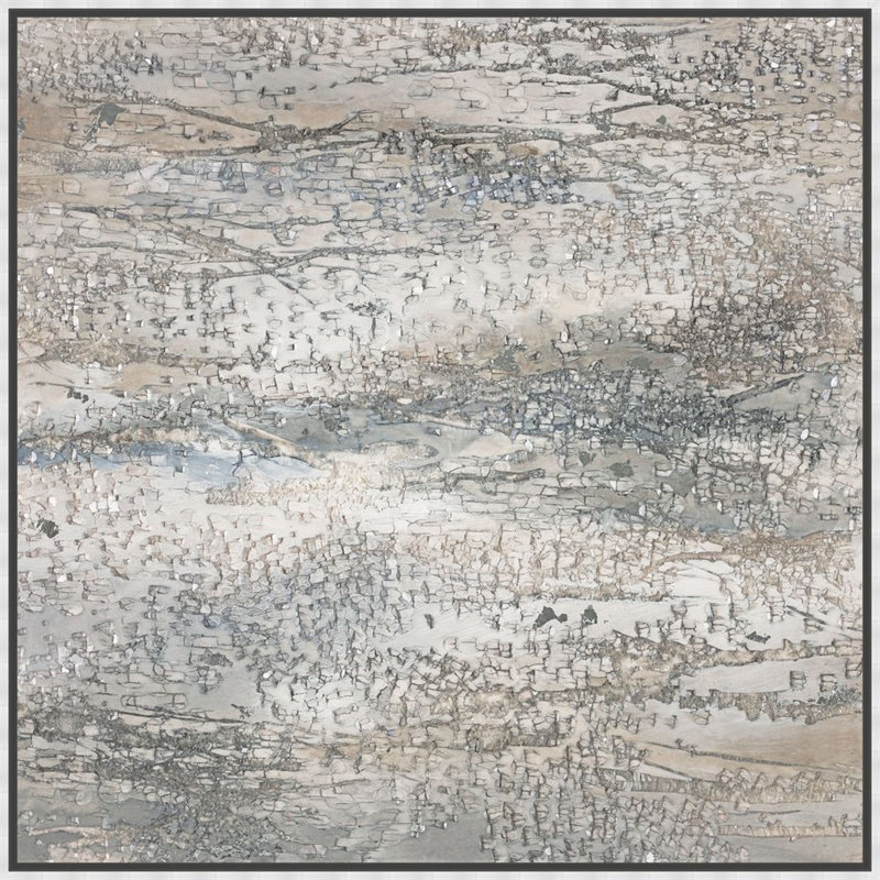 Platinum Wave 2 Print by Art House Studios, 30" H x 30" W x 3" D