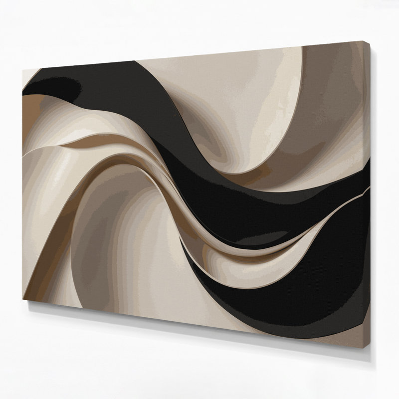 Gradient abstrait 40, toile beige, H 20 po x l 24 po