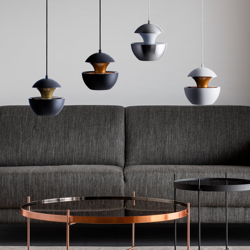 Plummer 1 - Light Single Pendant, Black/Gold