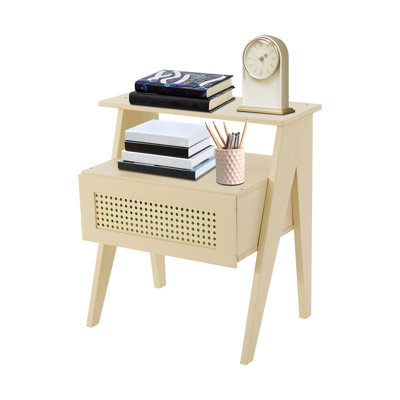 Sofa Side Table, Bedside Table With Drawer