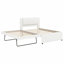Lit plateforme tapissier contemporain avec lit gigogne escamotable-1962351110