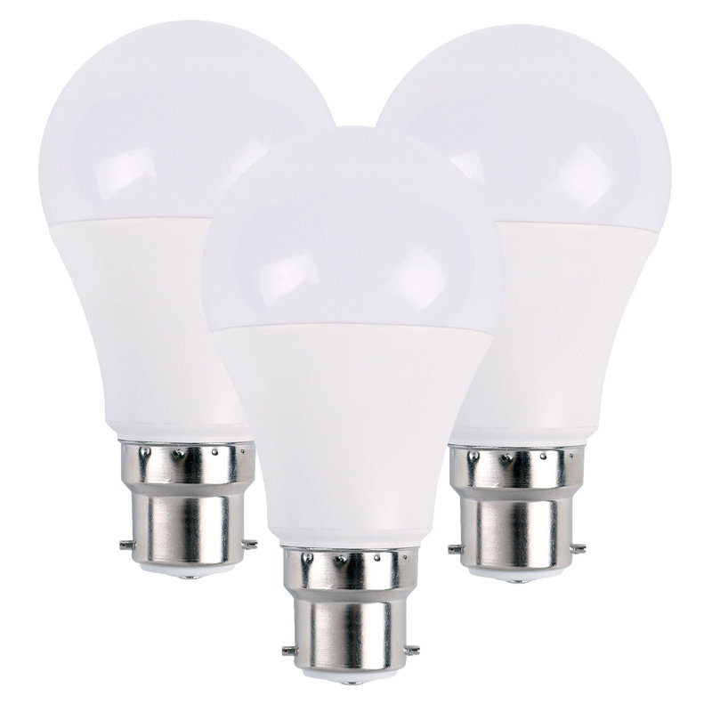 Penright A60 LED B22 Bayonet Cap 15W Bulb 3PK, 7 W