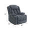 Fauteuil inclinable électrique Omarion en chenille avec fonction de levage, de chauffage et de massage