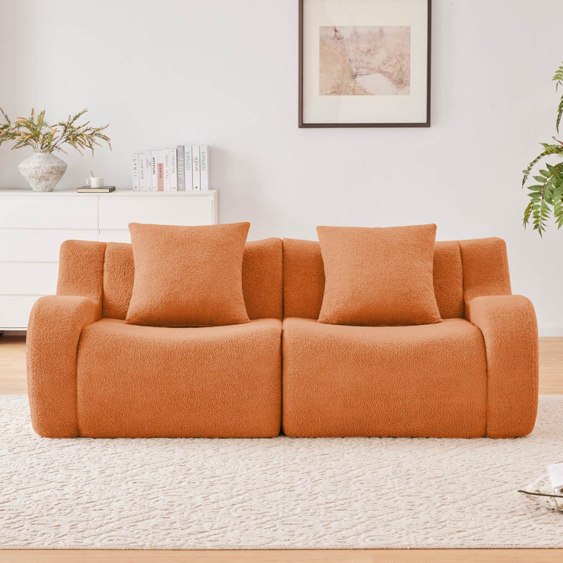 Canapé modulaire 83 po, Orange