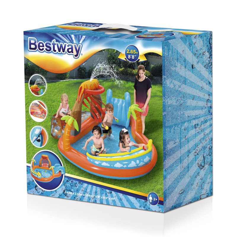Free Form Kiddie Pool 104cm H x 265cm W x 265cm L