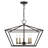 Veasey 5 - Light Steel Dimmable Lantern Square / Rectangle Chandelier-579106224