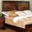Modern /Walnut Bedroom Queen Bed, Solid Wood With Transitional Furniture Parquet Size Style Finish And Design Headboard