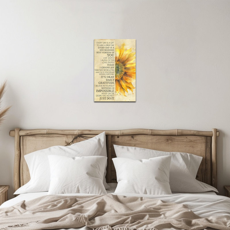 Affiche de tournesol Adriatik, H 18 po x l 12 po