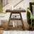 3-Tier Farmhouse End Table Narrow Sofa Side Table