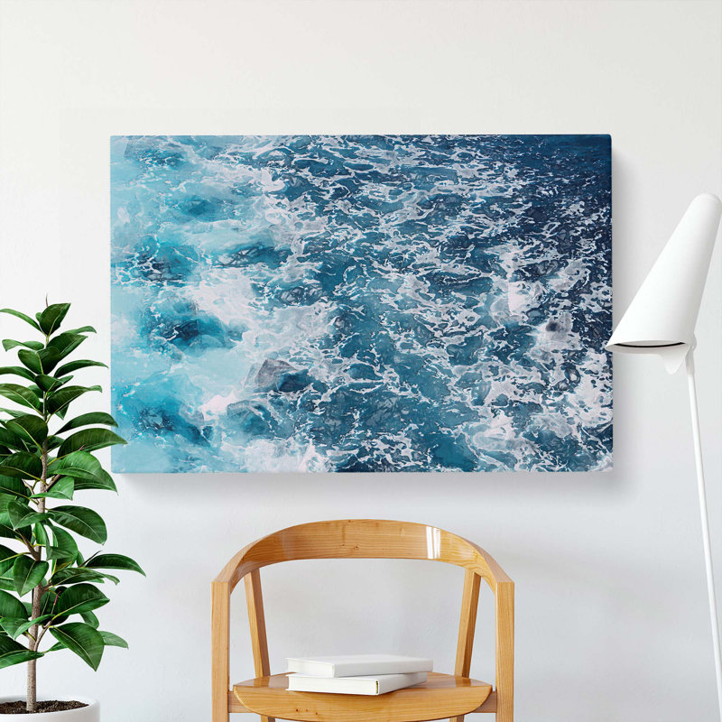 Blue Waters - Wrapped Canvas, 60cm H x 91cm W x 3cm D