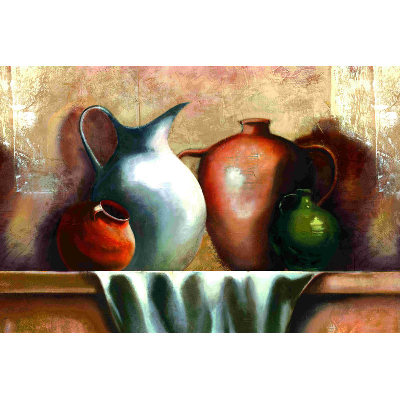 «Pottery Still Life», impression sur toile tendue, H 8 po x l 12 po
