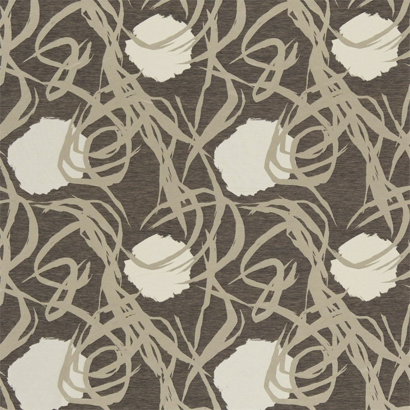 Soleil Fabric, Charcoal/Neutral/Chalk