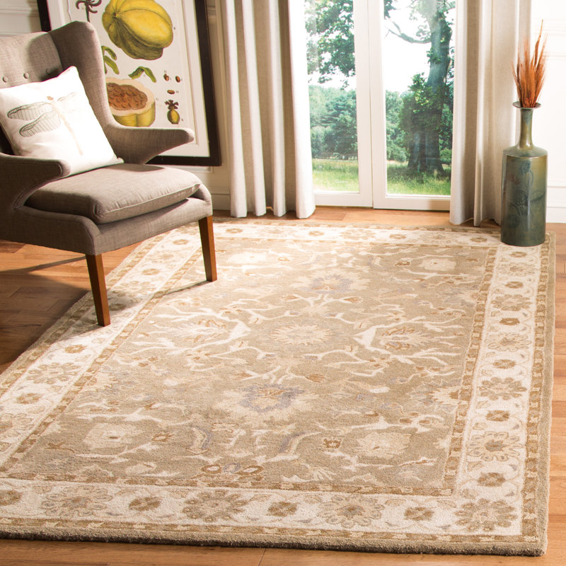 Tingley Hand Tufted Wool Pile Oriental Rug, Rectangle 4' x 6'