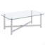 Ensemble de tables basses chromées 2 pièces