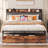 Zulema Upholstered Bookcase Storage Bed-532329989
