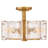 Fredrick Ramond Florian Semi-Flush Mount Ceiling Fixture w/ Clear Water Glass-108510874