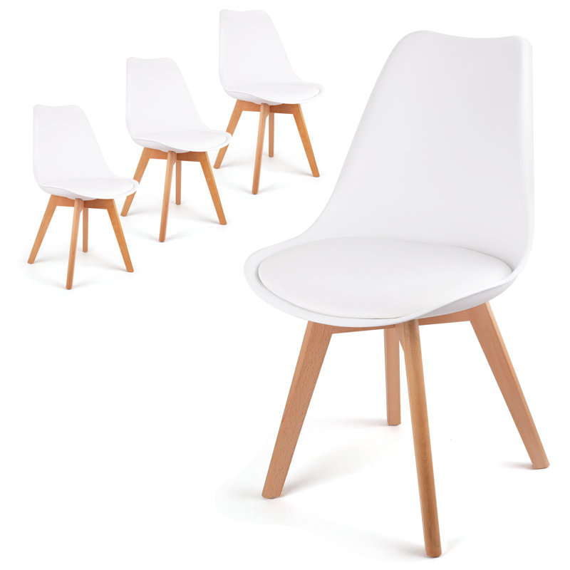 Chaise d'appoint Kelven, Blanc