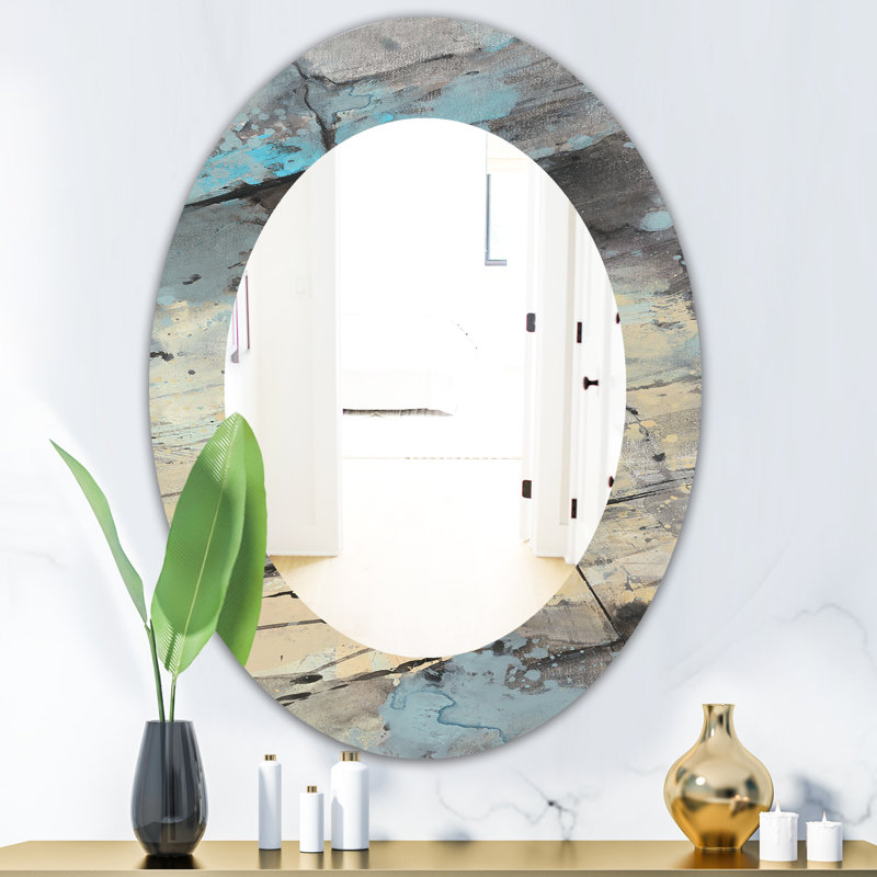 Rock Panel II Modern and Contemporary Accent Mirror, 31.5" H x 23.7" W x 0.24" D