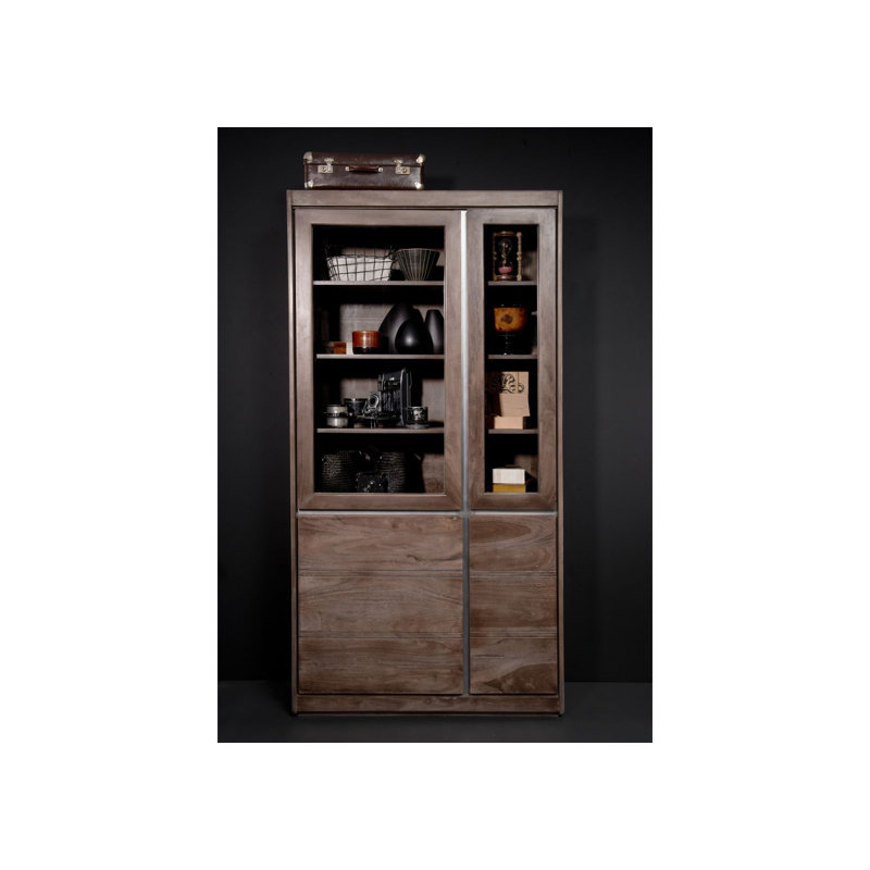 Sydney Display Cabinet, Smoked oak