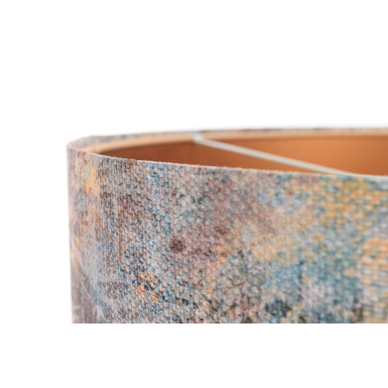 1 - Light Copper Drum Pendant, 107cm H x 40cm W x 40cm D